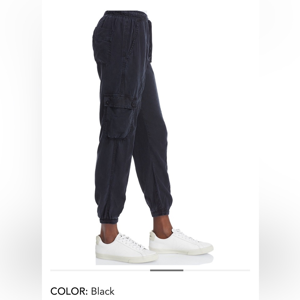 Bella Dahl black lightweight and airy Hoover pants with side pockets
